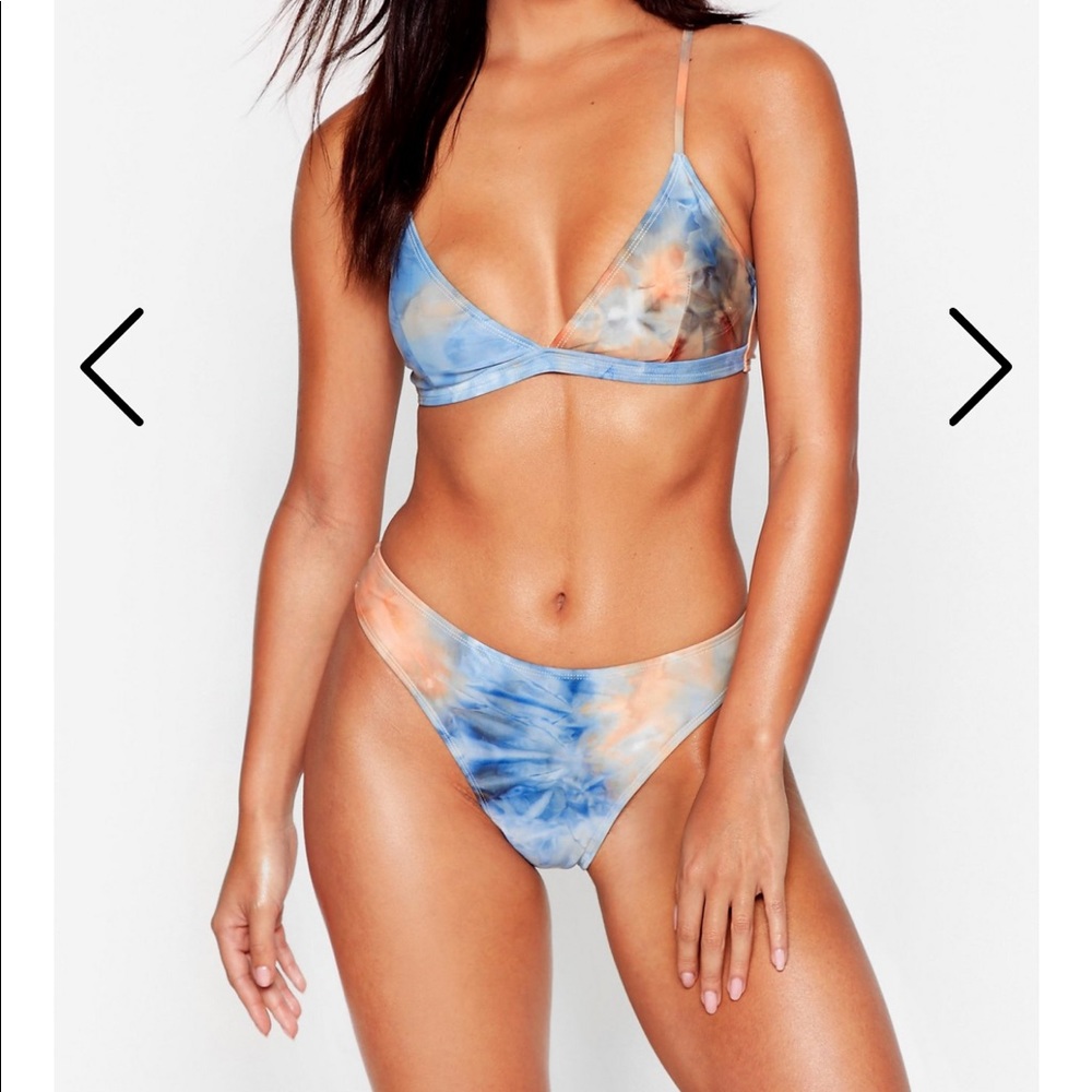 Nasty Gal tie dye bikini size 0